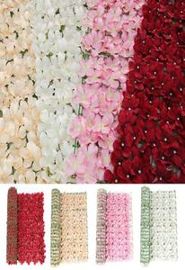 Flores decorativas Wreaths Wreaths Artificial Leaf Garden Fence Wall Paisagismo de Ivy Roll Roll Flor Net Expanding Trellis Private8405167