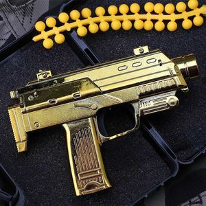 Gun Toys 1 3 mini alloy toy guns model MP7 M10 revolver toy soft bullets can shoot toy submachine guns yq240413C7C6