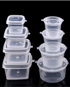 Engångsbelagd plastparti förpackning middag service smaktillsats sås snacks souffle dressing jello s cup containrar förpackning boxe1386663