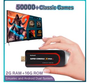 GamePads Super Console X Stick Player Video Game WIFI 4K HD PS1 PSP N64 50000 Games Games Double Player Mini TV Gaming Box