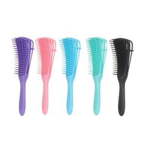 ヘアブラシプラスチック製Detanling Brush Scalp Mas Der Wet Curly Comb Women Health Care削減ヘアブラシスタイリングツールjllzoi1158507