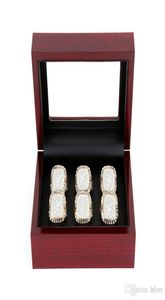 23456 Löcher Retro -Juwelier -Display -Box Hülle für Meisterschaftsringe Basketball -Fußball -Baseball -Meisterschaftsringe Geschenk2917499