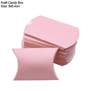 Gift Wrap 20Pcs Kraft Paper Pillow Candy Box Christmas Packaging Bags Wedding Favor Supplies Birthday S