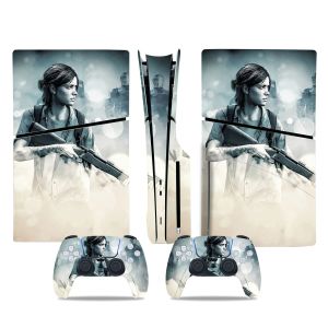 Stickers GAMEGENIXX PS5 Slim Disc Skin Sticker Cool Design Vinyl Decal Cover Full Set for PS5 Slim Disc Console and 2 Controllers