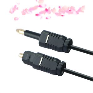 Toslink digital de cabo óptico de 3,5 mm a 3,5 mm de conector de ouro de 3,5 mm Adaptador de cabo de áudio óptico 1M/1,5m/2m//5m