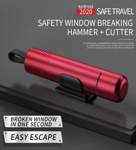 HARMER HARMER AMPURICTION TOOL TOOL CAR WINDOW BRUSHER و SEATBELT CUTTER 2IN1 MINIFOR تحت الماء العمل