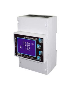 SingleThree Phase Multi Function Din Rail Digital Energy Meter Kwh Electricity Meter With RS485 Modbus Output SDM63316623