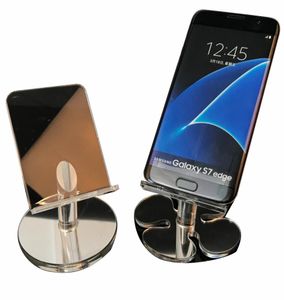 Universal acrylic mobile phone display stand cell phone Mount Holder for iphone smartphone android Phone accessories whole6261626