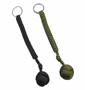 Outdoor Steel Ball Security Protection Bearing Self Defense Rope Lanyard Survival Tool Key Chain Multifunctional Keychain Bracelet1092393