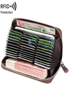 Kart tutucular 36 yuva rfid koruma tutucu cüzdanlar gerçek deri debriyaj çantası kadın erkekler çantası 20218373056