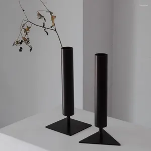 Vases Original Vase Home Decor Elegant Outdoor Round Modern Wedding Unique European Table Garden Minimalist Black Vaas Room