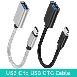 OTG Type C Cable Adapter USB to Type C Adapter Connector for Xiaomi Samsung S23 Huawei OTG Data Cable Converter for MacBook Pro