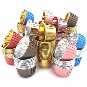 Baking Moulds 50Pcs Disposable Cupcake Cake Liner Wrappers Cup Muffin Dessert Holder Mold Decorating Tools