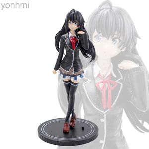 Anime manga 20cm Japonya anime yukino giyim okul üniforması ayakta durma duruş figürü pvc model koleksiyon oyuncaklar 240413