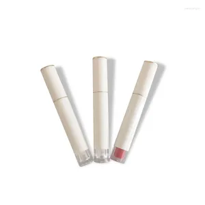 Storage Bottles Plastic Empty Tube 3ml Round Transparent Lip Gloss Bottle Dispenser Glaze Concealer