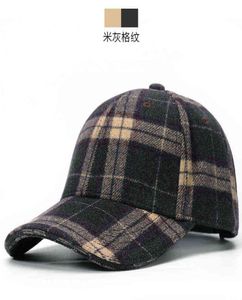 Kobiety i mężczyźni zimowi na zewnątrz ciepło Feil Caps Tata Casual Gruby Casquette Adult Wełniane wełniane czapki baseballowe 5562 cm 2201112270198