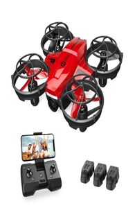 Holy Stone HS420 Mini Drone med HD FPV -kamera för barn Vuxna Börjare Pocket RC Quadcopter 3 Batterier Kasta för att starta 2202168591380