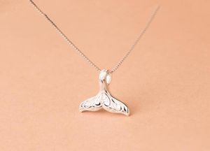 Pendant Necklaces Design Animal Fashion Women Necklace Whale Tail Fish Nautical Charm Mermaid Elegant Jewelry Girls Collares7386579