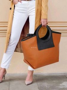Shoulder Bags 2024 Genuine Leather Women's Handbags Soft Large Capacity Lady Commuter Big Tote Bag Fashion