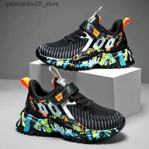 Sneakers Childrens sports shoes boys running shoes casual sports shoes breathable childrens fashion shoes spring 2022 childrens light boys shoes Q240413