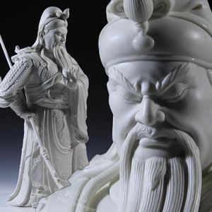 Naklejki okienne Mikro piękno takie jak dehua ceramiczny Buddha guan feng shui xuan wu duże ozdoby białe porcelanowe Bóg jako bogactwo