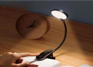 LED Nocne światło USB ładowalne mini lampa biurka Clipon Lampka Elastyczna nocna lampa odczytu do sypialni podróżująca 3042390