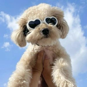 犬アパレルペットラブゴーグルサングラスUV風力防止メガネファッション猫犬ハートシェイプガラスユニバーサルビューティーアクセサリー