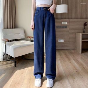 Women's Jeans High Waisted Y2K Fashion Women Clothing Blue Black Straight Leg Denim Pants Trousers Mom Jean Baggy Tall Z99