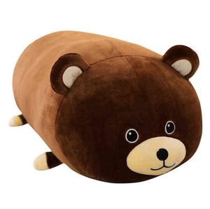 Animais cilíndricos brinquedos longos desenhos animados pernas de pelúcia de travesseiro panda urso sapo abelhinho guaxinim adormece adultos adultos aa2209347643