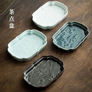 TEAWARE SETS HAILANG TRAY Torkad frukt Snacks dim sumplatta kinesiska keramiska Buddha -erbjudande ceremoni