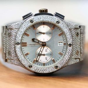 Luxury Looking Fullt Watch Iced For Men Woman Top CraftSmanship Unikt och dyr Mosang Diamond 1 1 5A Watchs For Hip Hop Industrial Luxurious 3075