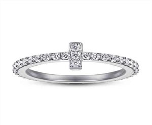 Smycken S925 Sterling Silver Tfamily Ring för kvinnor Japan och Sydkorea Enkel thaped pekfinger full av 5224239