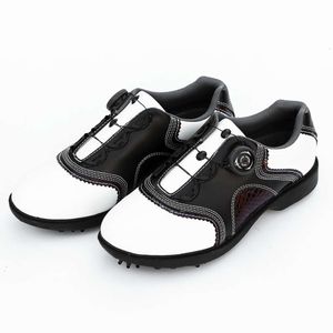 Neue Designer Golfschuhe Golf Club Fashion Sports Schuhe Herren Aktivität Nagelschuhe wasserdichte Top -Layer -Superfaser -Leder Drehschnürsenkel