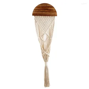 Figurine decorative macrame fiorina per pianta ganci per appennare il supporto per supporto