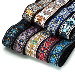 Hanger Guitar Embroidery Strap Jacquard Electric Guitar Strap National Style Musical Instrument Strap Guitar Parts