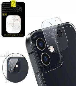 3d HD Clear ScratchResistant traseiro da câmera Protetor de vidro temperado com círculo flash para iPhone 12 mini 11 Pro Max8188065