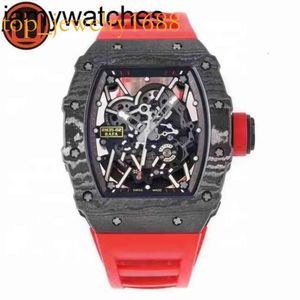 Watch Wristwatch Designer Richardmill Mens Mechanical Men Wrist Hollowed Out Superior Quality Carbon Fibre Case