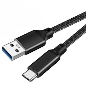 USB3.2 10Gbps Kablosu USB A'dan USB C 3.2 Gen2 Veri Aktarım Kablosu Kablosu SSD Sabit Disk Kablosu 3A 60W Hızlı Şarj 3.0 Şarj Kablosu