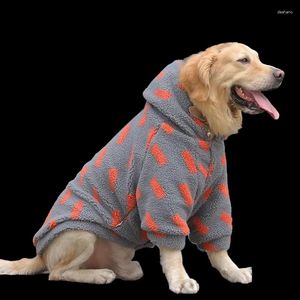 Dog Apparel Pet Golden Retriever Labrador Stora hösten Vintervalpdräkter Tappkläder för Big Hoodie