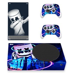 Stickers New Skin Sticker Decal Cover for Xbox Series S Console and 2 Controllers Xbox Series Slim XSS Skin Sticker Vinyl