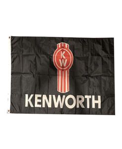 Kenworth Trucks Trucking Flag 150x90cm 3x5ft Printing Polyester Club Team sport inomhus med 2 mässing GROMMETS7946222