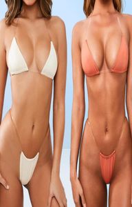 Swimsuit Woman 2 Pieces Sexy Sheer Bikini Push Up G String Swimsuits Transparent Shoulder Strap Swimwear Women Sexy Bikini Set4033819