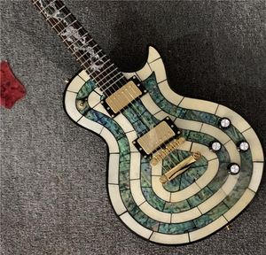 2022 Shop Custom Shop Abalone Inclay Electric Guitar With Dragon Inclay personalizado em guitarras disponíveis Guitarra5349684