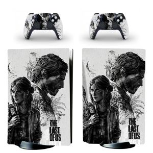 Klistermärken Den sista av oss PS5 Digital Edition Skin Sticker Decal Cover för PlayStation 5 Console och 2 Controllers PS5 Skin Sticker Vinyl