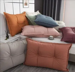 Travesseiro 2024 Sofá de cabeceira desmontada e lavada na cama grande cintura traseira de bolsa macia Tecnologia de pano Tatami Tatami