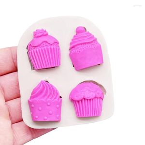 Stampi da forno a muffin gelato silicone stampo stampo zucchero zucchero cupcake resina utensili da fondente