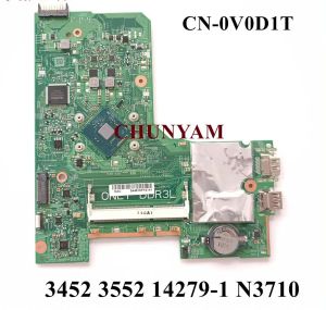 Motherboard 142791 896X3 N3710 CPU FOR dell Inspiron 3451 3551 3452 3552 Laptop Motherboard CN0V0D1T V0D1T Mainboard