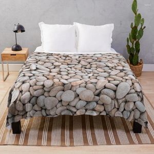 Coperte crema ciottoli naturali rocce gettate coperte comfort ricevere bambino decorativo