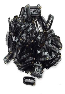 200PCS U Shape Iron Snap Clips For Feather Hair Extensions Wigs Weft Black 2AU222216370