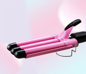 Hair Curling Iron Professional Triple Barrel Curler Wave Waver Styling Tools Fashion Styler Wand 2202117616227